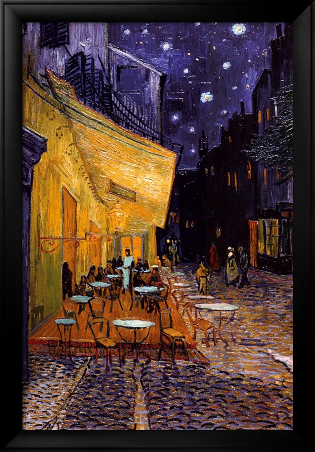 The Cafe Terrace on the Place du Forum, Arles, at Night - Van Gogh Painting On Canvas